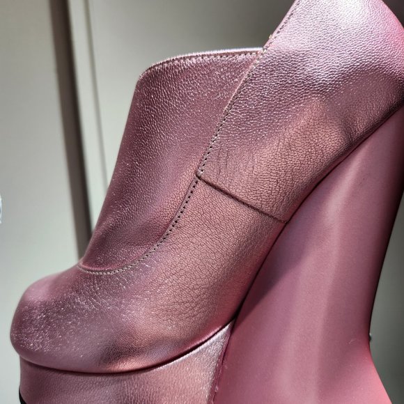 John Fluevog metallic pink platforms size 7 - Picture 3 of 7